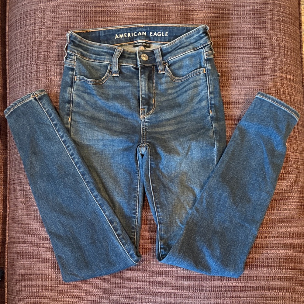 American Eagle Outfitters Next Level High-waisted Jeggings - size 000